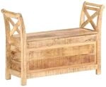 vidaXL Flurbank 103 x 33 x 72 cm Massivholz Mango 285904