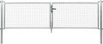 Doppeltor f&uuml;r Maschendraht- u. Fix-Clip Pro-Zaun Feuerverzinkt 75 x 300 cm