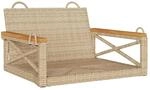 vidaXL H&auml;ngesessel Beige 63x62x40 cm Poly Rattan 368172