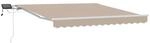 vidaXL Einziehbare Markise Beige 350 x 250 cm Stoff und Stahl 3330340