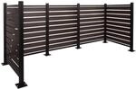 MCW Alu M&uuml;lltonnen-Zaun K57 Anthrazit 130x300x110cm