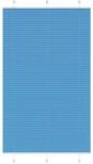 vidaXL Plissee Blau 120x200 cm Stoffbreite 119,4 cm Polyester 4015215