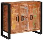 vidaXL Sideboard mit T&uuml;ren Braun Massives Holz und Metall 4104750
