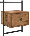 vidaXL Nachttisch mit Schubladen Altholz 35 x 30 x 51 cm Holzwerkstoff 882163