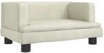 vidaXL Kindersofa Creme 60x40x30 cm Samt 3196323