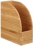 Relaxdays Stehsammler Bambus Natur A4 30,5 cm x 26,5 cm x 12 cm 1 kg