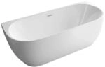Bernstein Freistehende Badewanne LENA Acryl Wei&szlig; Gl&auml;nzend 170x75x60