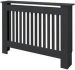 ML-Design Heizk&ouml;rperverkleidung Landhausstil 112x19x82 cm Anthrazit aus MDF