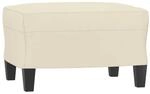 vidaXL Fu&szlig;hocker Creme 60x50x41 cm Kunstleder 349336