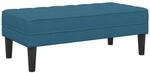vidaXL Bank Blau 113 x 57 x 39 cm Samt 42001956