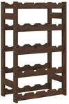 vidaXL Weinregal f&uuml;r 20 Flaschen Braun Massivholz Kiefer 43 x 25 x 70 cm