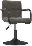 vidaXL Barhocker Dunkelgrau Samt 334607