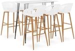 vidaXL 7-tlg. Bar-Set Wei&szlig; Modell 14