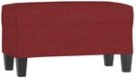 vidaXL Sitzbank Weinrot 70x35x41 cm Stoff 349437