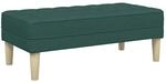vidaXL Bank Dunkelgr&uuml;n 113 x 57 x 39 cm Stoff 42001939