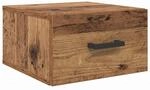 vidaXL Nachttisch mit Schubladen Altholz 35 x 35 x 20 cm Holzwerkstoff 882368