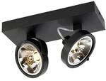 QAZQA DesignSpot Schwarz Verstellbar 2 Flammig Go