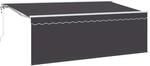 vidaXL Einziehbare Markise Anthrazit 350 x 200 cm 3329656