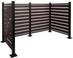 MCW Alu M&uuml;lltonnen-Zaun K57 Anthrazit 130x206x110cm