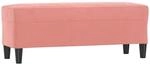 vidaXL Sitzbank Rosa 100x35x41 cm Samt 349424