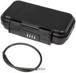 HMF 318-02 Tragbarer Safe Zahlenschloss Wasserdichter Mini Tresor Drahtseil 23...
