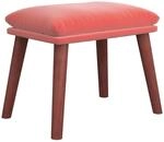 vidaXL Fu&szlig;hocker Rosa 45x29,5x39 cm Samt Modell 2