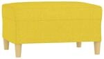 vidaXL Fu&szlig;hocker Hellgelb 70x55x41 cm Stoff Modell 3