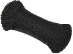 vidaXL Arbeitsseil Schwarz 8 mm 250 m Polypropylen 153009