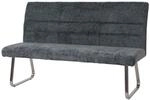 MCW Sitzbank G55 Edelstahl Geb&uuml;rstet Stoff/Textil Chenille &Ouml;ko-Tex 160cm...