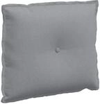 vidaXL R&uuml;ckenkissen Hellgrau 60 x 19 x 50 cm Stoff 42014658