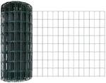 vidaXL Zaun mit Pfosten Gr&uuml;n 0,8 x 10 m Stahl und PVC 3335974