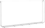 vidaXL Kaminholzregal 300x25x150 cm Stahl Verzinkt 4100707