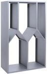 MCW Brennholzlager P76 Metall 160x95x50cm Grau