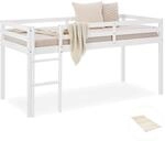 Homestyle4u Kinderbett 90x200 mit Lattenrost in Wei&szlig; 2252