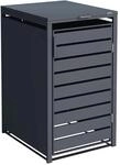 weka Metall-M&uuml;lltonnenbox Gary 1er, Metall, Anthrazit