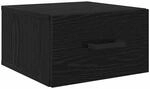 vidaXL Nachttisch Schwarz Eichen-Optik 35 x 35 x 20 cm Holzwerkstoff 882370