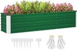 Outsunny Garten-Bett Stahl 183L x 47B x 40H cm