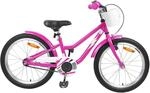 vidaXL Kinderfahrrad 18 Zoll f&uuml;r 5-7 Jahre Alt Dunkelrosa 42009585