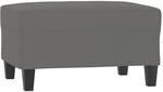 vidaXL Fu&szlig;hocker Dunkelgrau 70x55x41 cm Mikrofasergewebe 349363