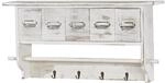 MCW Garderobe C49 Vintage mit 5 Schubladen 32x65x13cm Shabby Look Wei&szlig;