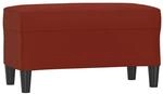 vidaXL Sitzbank Weinrot 70x35x41 cm Kunstleder 349395