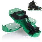 Relaxdays Rasenl&uuml;fterschuhe Kunststoff Eisen Schwarz Gr&uuml;n Silber Verstellbar 32,5