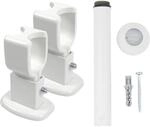 Ximax Zubeh&ouml;r Raumteiler-Set 2 x Wandhalter und 1 x Standfu&szlig;