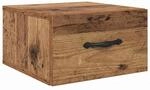vidaXL Nachttisch mit Schubladen Altholz 35 x 35 x 20 cm Holzwerkstoff 882350