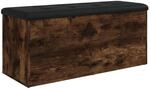 vidaXL Sitzbank mit Stauraum R&auml;uchereiche 102x42x45 cm Holzwerkstoff