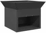 vidaXL Feuerstelle Schwarz 50 x 50 x 40 cm Stahl 874581