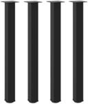 vidaXL Bartischbeine 4 Stk Schwarz 90-92 cm Stahl 4012472