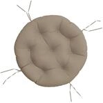 vidaXL Kissen Rund Taupe &Oslash; 60 x 11 cm Oxford-Gewebe 361948
