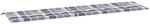 vidaXL Gartenbank-Auflage Grau Karomuster 200x50x4 cm Oxford-Gewebe 314103
