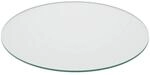 Relaxdays Glasplatte ESG Transparent Hitzebest&auml;ndig 60 cm 5,5 kg